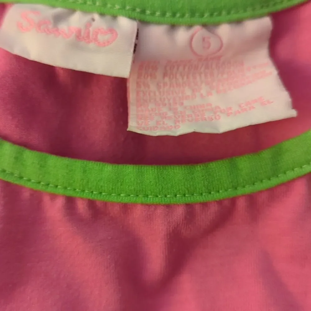 Sanrio Hello‎ Kitty girls vintage Y2K pink embroidered shirt size 5 kawaii